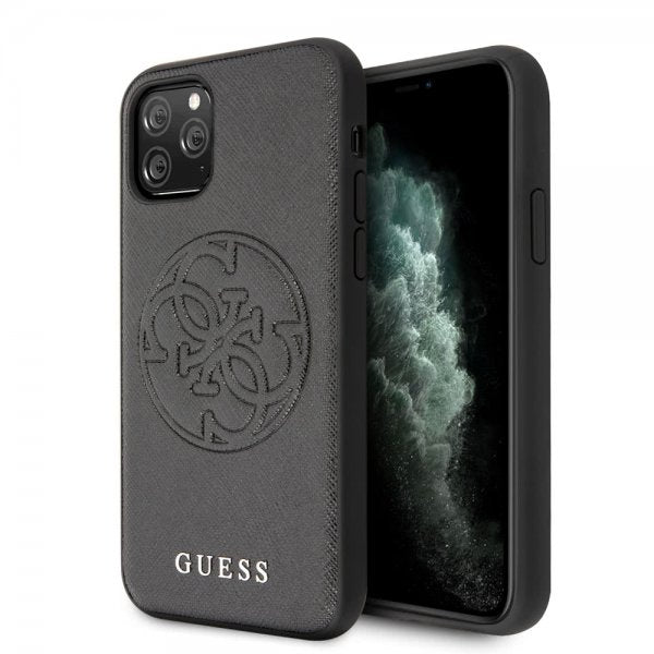 Guess iPhone 11 Pro Max Skal Saffiano Cover Svart