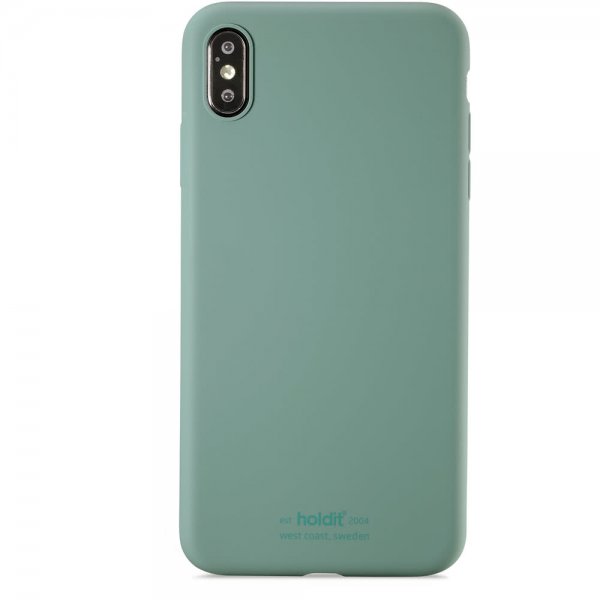 holdit iPhone Xs Max Skal Silikon Moss Green