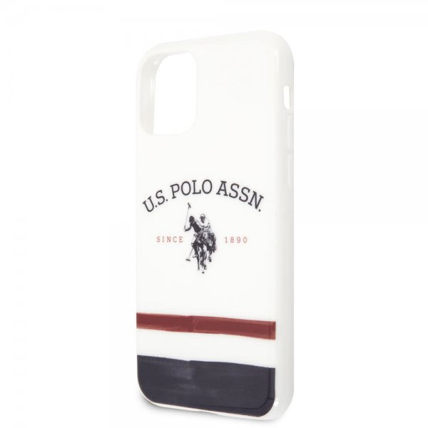 U.S. Polo iPhone 11 Pro Max Skal Tricolore Vit