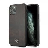 Mercedes Benz iPhone 11 Pro Max Skal Wood Line Rosewood