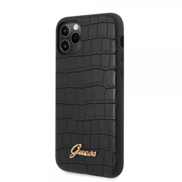 Guess iPhone 11 Pro Skal Croco Svart
