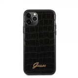 Guess iPhone 11 Pro Skal Croco Svart