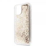Guess iPhone 11 Pro Skal Glitter Hearts Guld