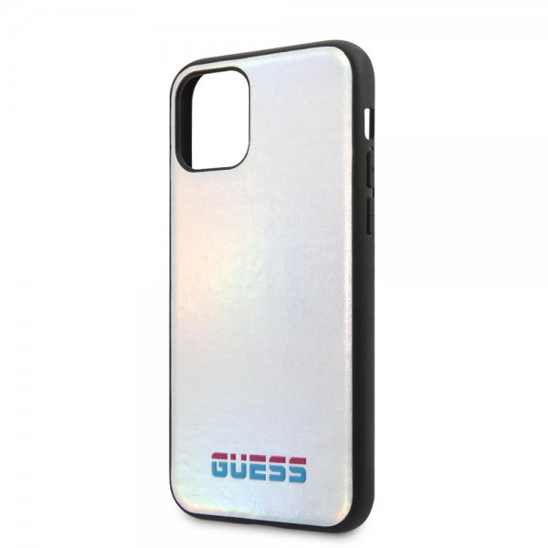 Guess iPhone 11 Pro Skal Iridescent Cover Silver