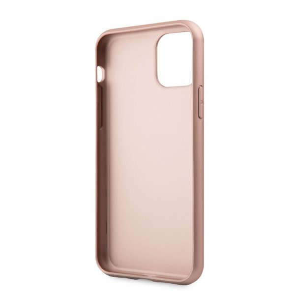 Guess iPhone 11 Pro Skal Lädertextur Roseguld