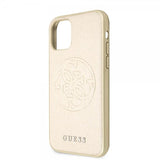 Guess iPhone 11 Pro Skal Saffiano Cover Guld