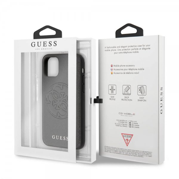 Guess iPhone 11 Pro Skal Saffiano Cover Svart
