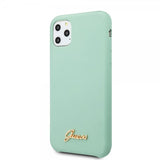 Guess iPhone 11 Pro Skal Silicone Cover Vintage Grön