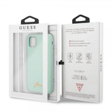 Guess iPhone 11 Pro Skal Silicone Cover Vintage Grön