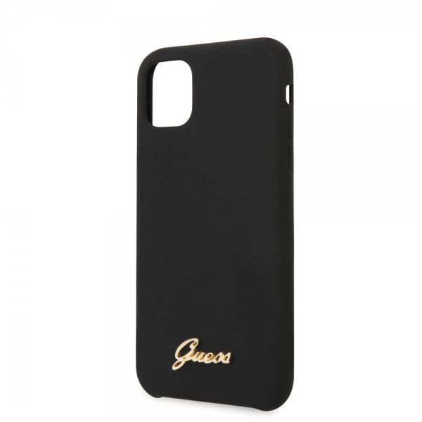Guess iPhone 11 Pro Skal Silicone Cover Vintage Svart