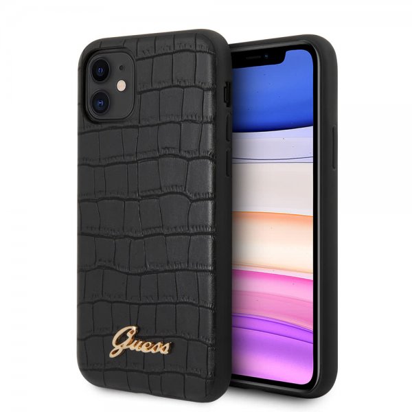 Guess iPhone 11 Skal Croco Svart