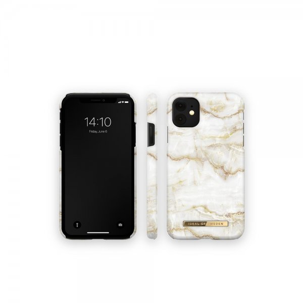 Ideal of Sweden iPhone 11 Skal Fashion Case Golden Pearl Marble