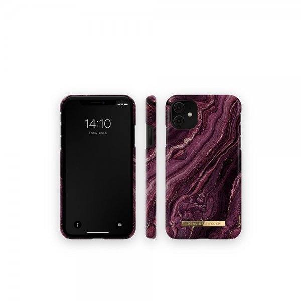 Ideal of Sweden iPhone 11 Skal Fashion Case Golden Plum