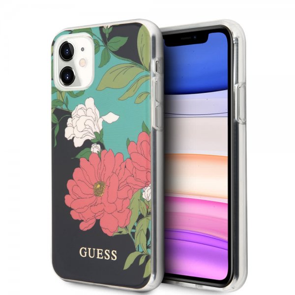 Guess iPhone 11 Skal Flower Edition N.1 Svart