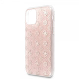 Guess iPhone 11 Skal Glitter Hearts Rosa