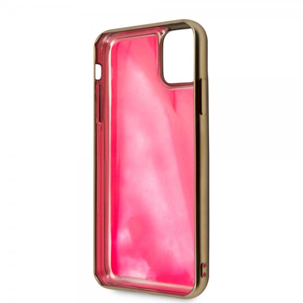 Guess iPhone 11 Skal Glow In The Dark Rosa Guld