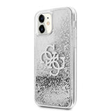 Guess iPhone 11 Skal Liquid Glitter Silver Klar