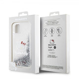 Hello Kitty iPhone 11 Skal Liquid Glitter Translucent