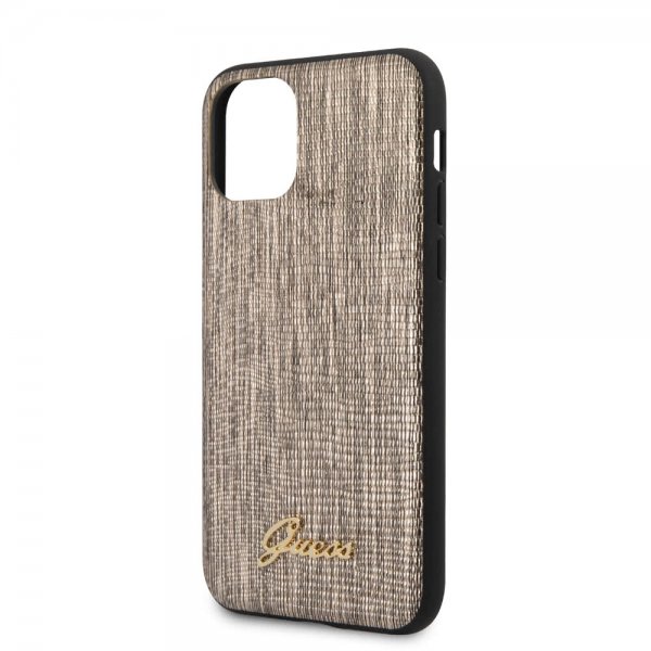 Guess iPhone 11 Skal Lizard Guld