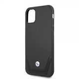 BMW iPhone 11 Skal Logo Perforerad Svart
