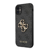 Guess iPhone 11 Skal Metal Logo Grå