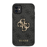 Guess iPhone 11 Skal Metal Logo Grå
