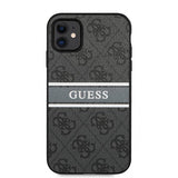 Guess iPhone 11 Skal Printed Stripe Grå