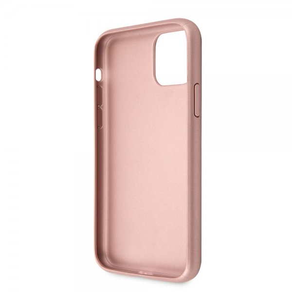 Guess iPhone 11 Skal Saffiano Cover Roseguld