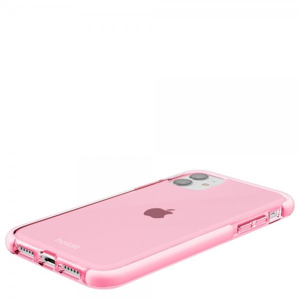 holdit iPhone 11 Skal Seethru Bright Pink