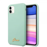 Guess iPhone 11 Skal Silicone Cover Vintage Grön