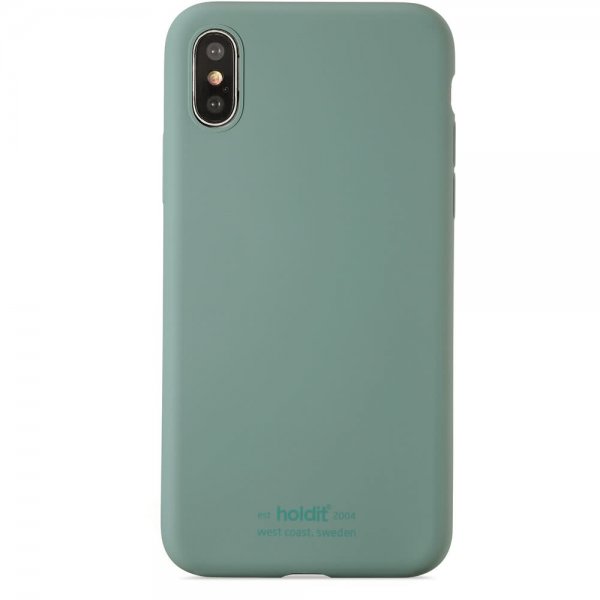 holdit iPhone X/Xs Skal Silikon Moss Green