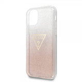 Guess iPhone 11 Skal Solid Glitter Cover Rosa