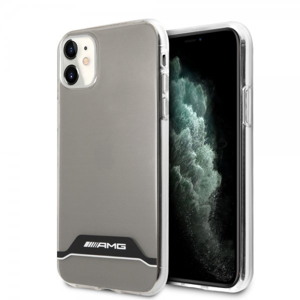 AMG iPhone 11 Skal Stripes Horizontal Transparent Svart