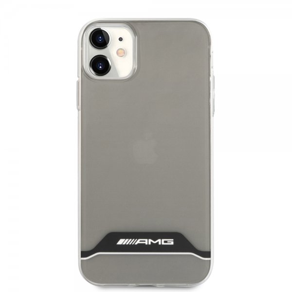 AMG iPhone 11 Skal Stripes Horizontal Transparent Svart