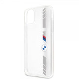 BMW iPhone 11 Skal Stripes Silver Transparent