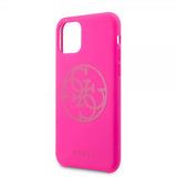 Guess iPhone 11 Skal Tone on Tone Magenta