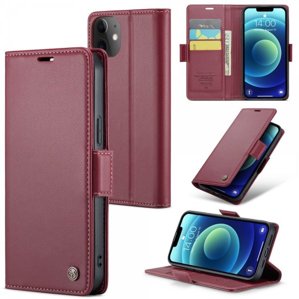 CaseMe iPhone 12/iPhone 12 Pro Fodral 023 Series Röd