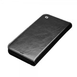Qialino iPhone 12/iPhone 12 Pro Fodral Äkta Läder Svart