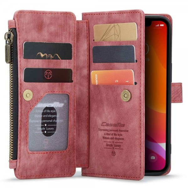 CaseMe iPhone 12/iPhone 12 Pro Fodral C30 Series Röd