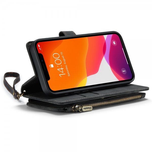 CaseMe iPhone 12/iPhone 12 Pro Fodral C30 Series Svart