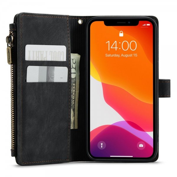 CaseMe iPhone 12/iPhone 12 Pro Fodral C30 Series Svart
