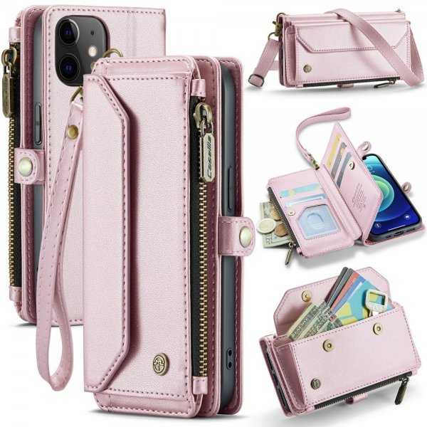 CaseMe iPhone 12/iPhone 12 Pro Fodral C36 Series Rosa