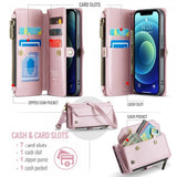 CaseMe iPhone 12/iPhone 12 Pro Fodral C36 Series Rosa
