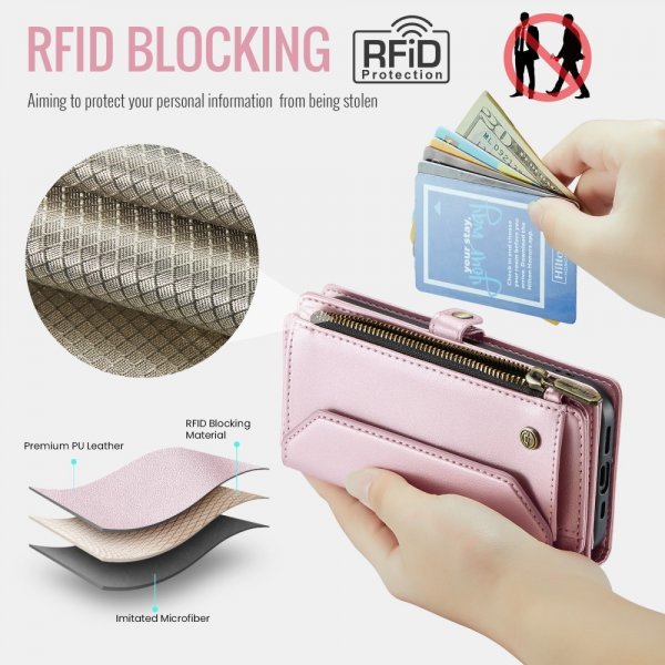 CaseMe iPhone 12/iPhone 12 Pro Fodral C36 Series Rosa