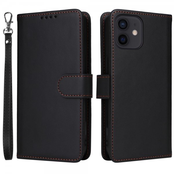 Betopnice iPhone 12/iPhone 12 Pro Fodral med Löstagbart Skal 005 Svart