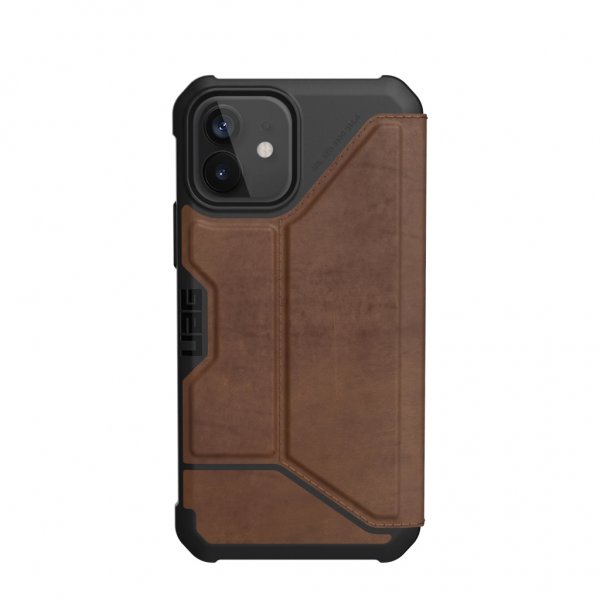 Urban Armor Gear (UAG) iPhone 12/iPhone 12 Pro Fodral Metropolis Leather Brun