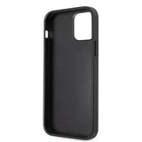 Guess iPhone 12/iPhone 12 Pro Skal 4G Logo Saffiano Svart