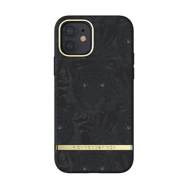 Richmond & Finch iPhone 12/iPhone 12 Pro Skal Black Tiger