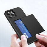 iPhone 12/iPhone 12 Pro Skal Card Slide Svart
