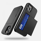 iPhone 12/iPhone 12 Pro Skal Card Slide Svart